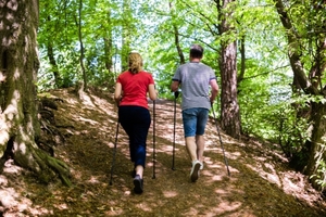 Nature walks are ideal for spring exercise.