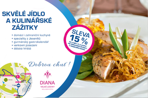 15 % sleva do restaurace hotelu DIANA