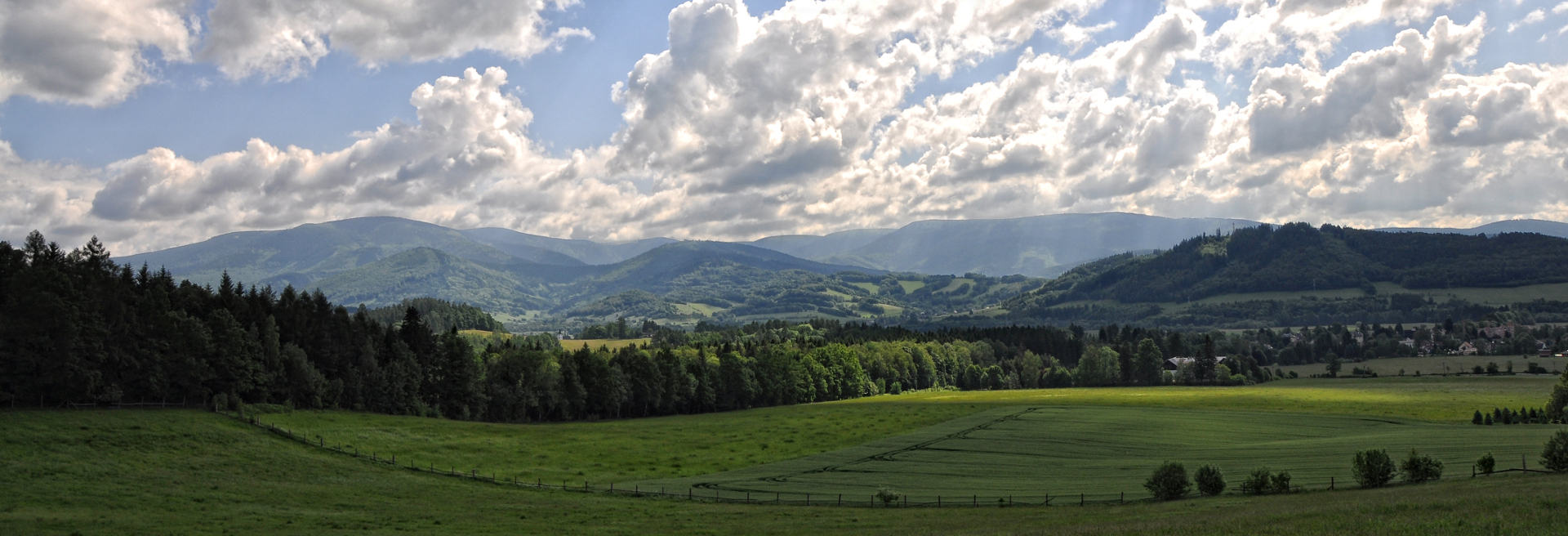 Blick von Altvatergebirge